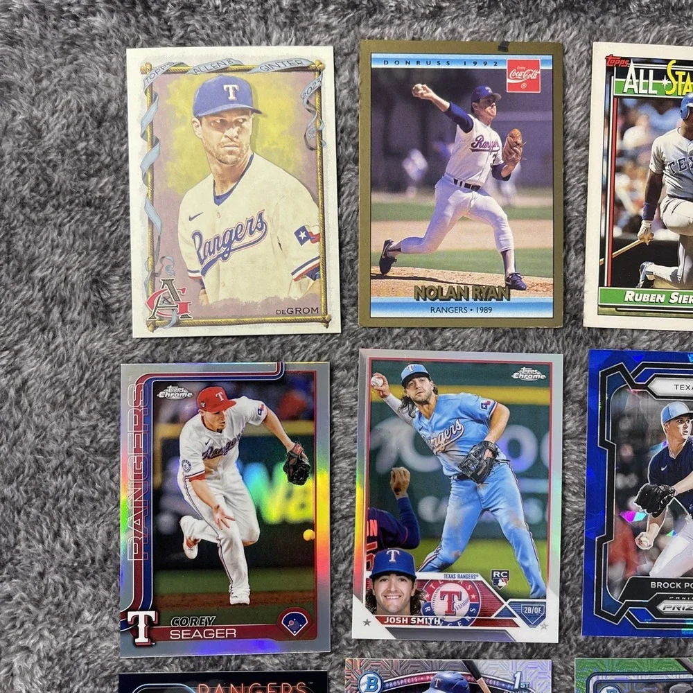 Texas Rangers‎ Baseball 24 Card Lot - Rookies, Stars, Inserts, Parallels